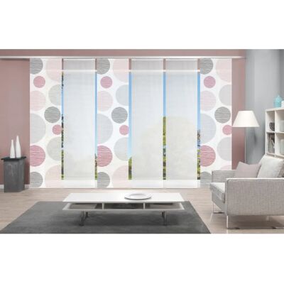 Home WOHNIDEEN VISION S 6er Set Borden Rosé Schiebegardinen Home WOHNIDEEN VISION S 6er Set Borden Rosé Schiebegardinen