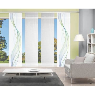 HOME WOHNIDEEN VISION S 4-DEL SET HÖHENVERSTELLBAR SCHIEBEVORHANG - Fensterdekoration HOME WOHNIDEEN VISION S 4-DEL SET HÖHENVERSTELLBAR SCHIEBEVORHANG - Fensterdekoration
