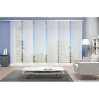 Home WOHNIDEEN Vision S 6er Set Weiße halbtransparente Schiebevorhänge - Raumteiler Home WOHNIDEEN Vision S 6er Set Weiße halbtransparente Schiebevorhänge - Raumteiler