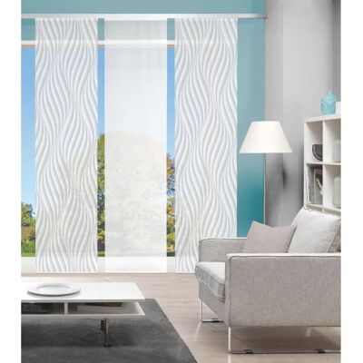 Home Wohnideen 3er Set WAVE Schiebegardinen - Raumteiler Home Wohnideen 3er Set WAVE Schiebegardinen - Raumteiler