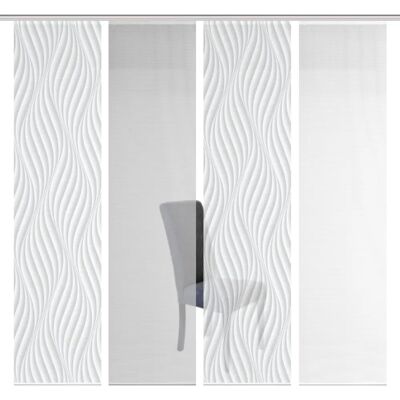 Vision S 4er Set Welle Schiebegardine - Raumteiler Vision S 4er Set Welle Schiebegardine - Raumteiler