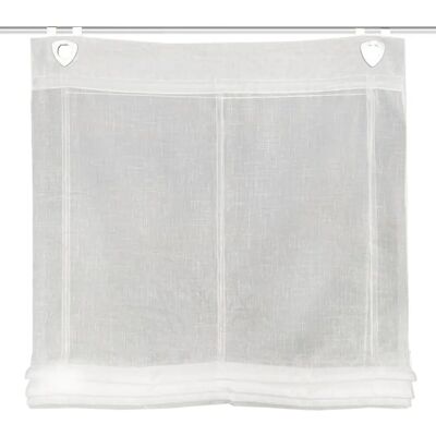 HEINE HOME Raffrollo - Weiß - 110x130cm - Halbtransparent HEINE HOME Raffrollo - Weiß - 110x130cm - Halbtransparent