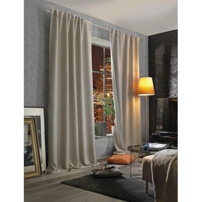 HOME BASICS ACCUSTICO Beigegardine - Raum & Lärm Dämmung HOME BASICS ACCUSTICO Beigegardine - Raum & Lärm Dämmung
