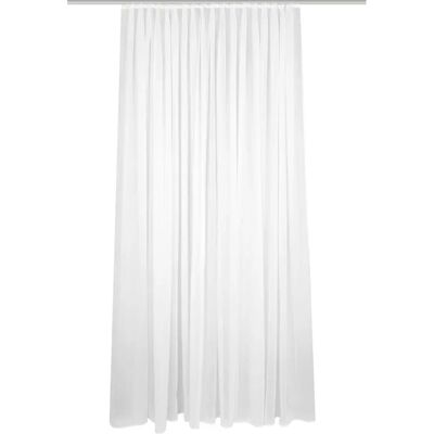 HOME BASICS Flamio Weiße Gardine - Gardine HOME BASICS Flamio Weiße Gardine - Gardine