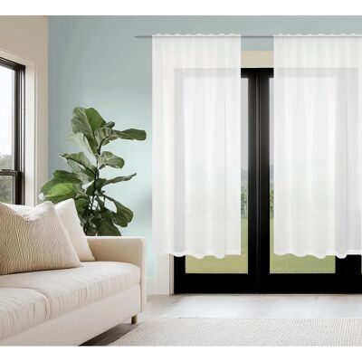 HOME WOHNIDEEN Dolly Weiße Gardinen - Transparent HOME WOHNIDEEN Dolly Weiße Gardinen - Transparent