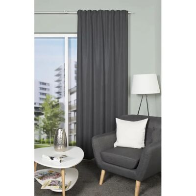 HOME WOHNIDEEN Oxford Gardinen - Verdunkelungseffekt, Leinenstruktur, Multifunktionsband - 145 cm x 135 cm - Vorhang HOME WOHNIDEEN Oxford Gardinen - Verdunkelungseffekt, Leinenstruktur, Multifunktionsband - 145 cm x 135 cm - Vorhang