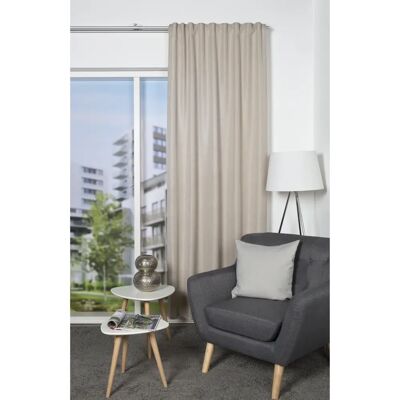 HOME WOHNIDEEN Oxford Beige Gardine - Vorhang HOME WOHNIDEEN Oxford Beige Gardine - Vorhang