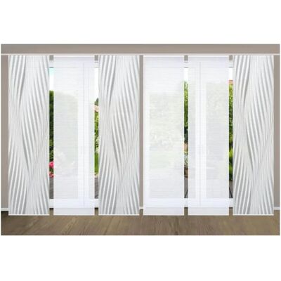 HOME RIWELO Recyceltes Polyester Bambus-Design Raumteiler - Schiebegardine HOME RIWELO Recyceltes Polyester Bambus-Design Raumteiler - Schiebegardine