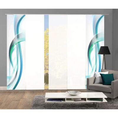 HOME WOHNIDEEN FALA Blau Vorhang-Set - Paneelvorhang HOME WOHNIDEEN FALA Blau Vorhang-Set - Paneelvorhang