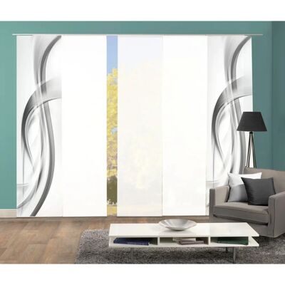 HOME WOHNIDEEN FALA Graue Raumteiler Gardine - Raumteiler Gardine HOME WOHNIDEEN FALA Graue Raumteiler Gardine - Raumteiler Gardine