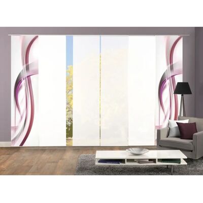 HOME WOHNIDEEN FALA Paneelvorhang - 245cm x 60cm - Lila HOME WOHNIDEEN FALA Paneelvorhang - 245cm x 60cm - Lila