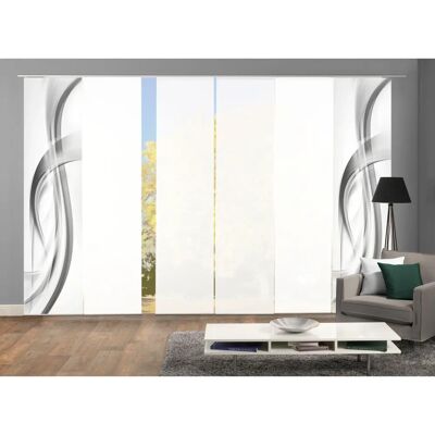 HOME WOHNIDEEN FALA Schiebegardine - Blickdicht, 245cm, Grau HOME WOHNIDEEN FALA Schiebegardine - Blickdicht, 245cm, Grau