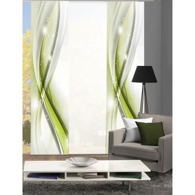 Home Living Gliwe Grüne Paneelvorhang - Raumteiler - 245cm Hoch Home Living Gliwe Grüne Paneelvorhang - Raumteiler - 245cm Hoch