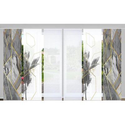 HOME IN GREEN - SIGNUM - Grau - 60x245 cm - Sliding curtain set HOME IN GREEN - SIGNUM - Grau - 60x245 cm - Sliding curtain set