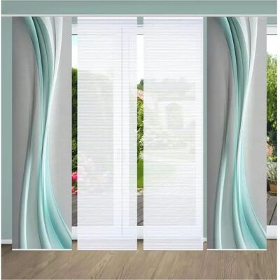 HOME IN ELANIA Recyceltes Polyester Bambus-Design - Gardine HOME IN ELANIA Recyceltes Polyester Bambus-Design - Gardine