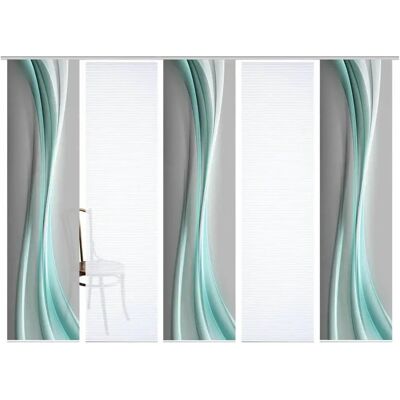 HOME ELANIA Recyceltes Polyester Bambus-Optik Halbtransparenter Vorhang HOME ELANIA Recyceltes Polyester Bambus-Optik Halbtransparenter Vorhang