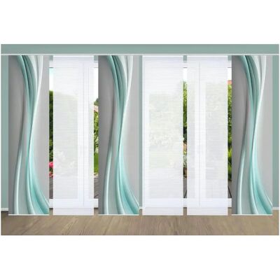 HOME IN GREEN ELANIA Recycelter Polyester Bambus Optik Gardine - Vorhang HOME IN GREEN ELANIA Recycelter Polyester Bambus Optik Gardine - Vorhang