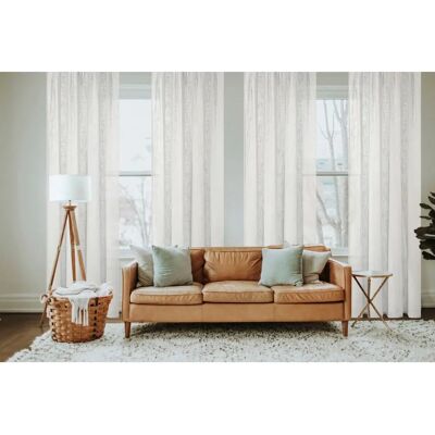 HOME BASICS SOFTY Gardinen Weiß 140x160cm - Curtain HOME BASICS SOFTY Gardinen Weiß 140x160cm - Curtain