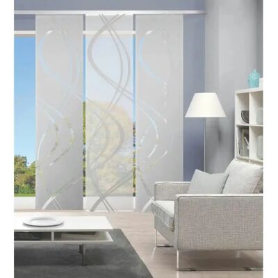 Sconto Grauer Vorhangset - 3 Stück 60x245cm - Gardinen & Sichtschutz Sconto Grauer Vorhangset - 3 Stück 60x245cm - Gardinen & Sichtschutz