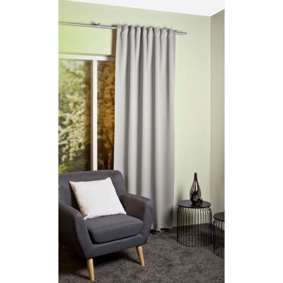 HOME BASICS - BLACKY - Grau - 140x145 cm - Curtain HOME BASICS - BLACKY - Grau - 140x145 cm - Curtain