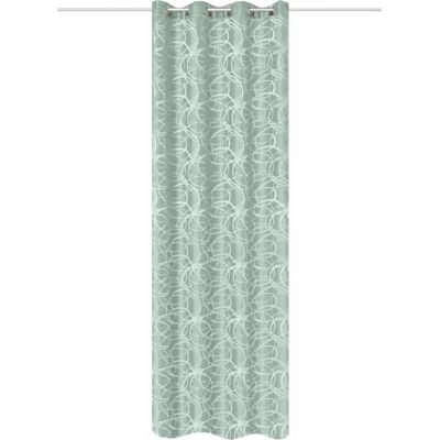 Home WOHNIDEEN Lenny Grün Jacquard Vorhang - Vorhang Home WOHNIDEEN Lenny Grün Jacquard Vorhang - Vorhang