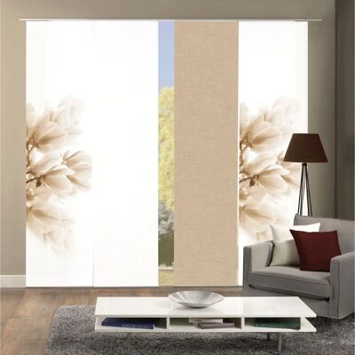HOME WOHNIDEEN KESSI 4er Set Beigegardinen Raumteiler HOME WOHNIDEEN KESSI 4er Set Beigegardinen Raumteiler