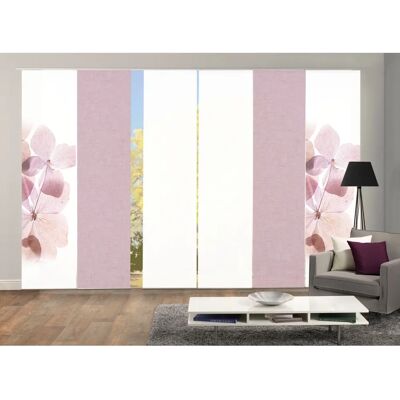HOME WOHNIDEEN Bonita 6er Set rosa - Schiebegardine HOME WOHNIDEEN Bonita 6er Set rosa - Schiebegardine