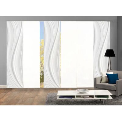 HOME WOHNIDEEN LAURINA 6er SET Grau - Gardinen HOME WOHNIDEEN LAURINA 6er SET Grau - Gardinen