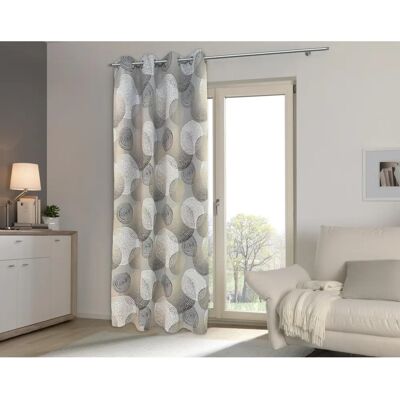 HEINE HOME Beigefarbener Verdunkelungsvorhang 135x245cm mit Metallösen HEINE HOME Beigefarbener Verdunkelungsvorhang 135x245cm mit Metallösen