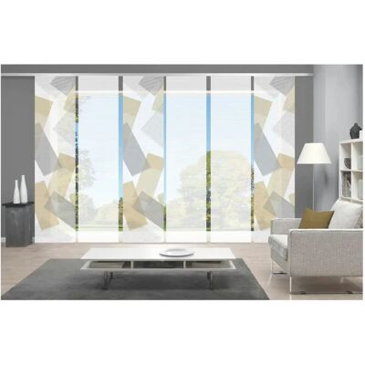 Höffner Bambus Look Schiebegardine - Polyester - 60cm x 260cm - Gold Höffner Bambus Look Schiebegardine - Polyester - 60cm x 260cm - Gold