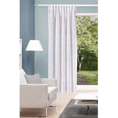 HOME WOHNIDEEN DITOS Gardine - Leinenoptik bestickt, 245x135cm HOME WOHNIDEEN DITOS Gardine - Leinenoptik bestickt, 245x135cm
