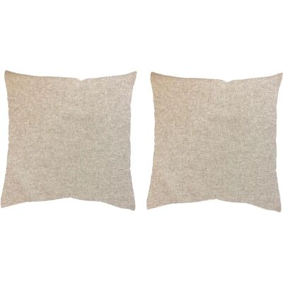 HEINE HOME Beigefarbene 40cm x 40cm Set mit 2 Kissenbezügen - Kissenhülle HEINE HOME Beigefarbene 40cm x 40cm Set mit 2 Kissenbezügen - Kissenhülle