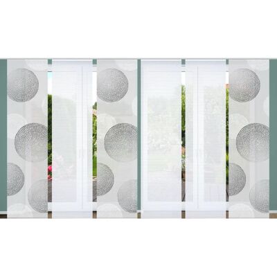 HOME IN GINNO Recyceltes Polyester Digital Bambus Grau Schiebegardinen-Set HOME IN GINNO Recyceltes Polyester Digital Bambus Grau Schiebegardinen-Set