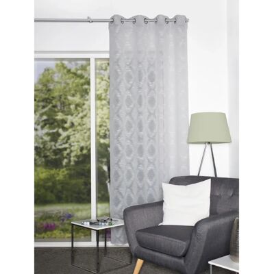 HOME WOHNIDEEN FAJOLLE Leinenoptik Grau 245x140cm - Gardinen HOME WOHNIDEEN FAJOLLE Leinenoptik Grau 245x140cm - Gardinen