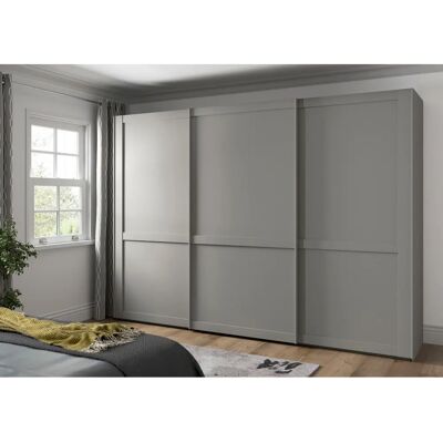 WIEMANN Göteborg Kleiderschrank - 3-türiger Schiebetürenschrank, Grau WIEMANN Göteborg Kleiderschrank - 3-türiger Schiebetürenschrank, Grau