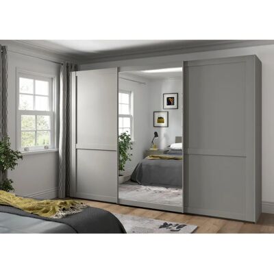 WIEMANN Göteborg Schrank - 3 Schiebetüren, 6 Einlegeböden, 3 Stangen WIEMANN Göteborg Schrank - 3 Schiebetüren, 6 Einlegeböden, 3 Stangen