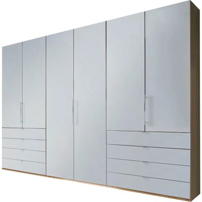 WIEMANN Loft Beigeschrank - Kleiderschrank mit Glasfront, Soft-Close, platzsparend WIEMANN Loft Beigeschrank - Kleiderschrank mit Glasfront, Soft-Close, platzsparend