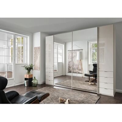 WIEMANN Nizza Kleiderschrank - Beige mit Champagner-Dekor & Glas WIEMANN Nizza Kleiderschrank - Beige mit Champagner-Dekor & Glas
