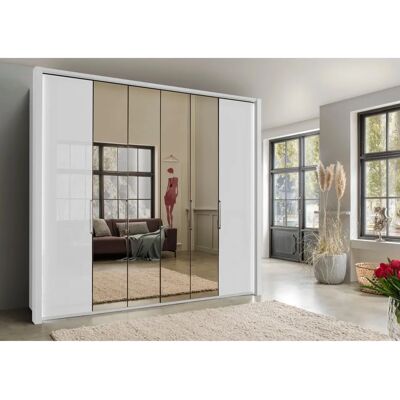 Wiemann Kansas Kleiderschrank - 2-Tür, Weiß, 250cm Breit Wiemann Kansas Kleiderschrank - 2-Tür, Weiß, 250cm Breit