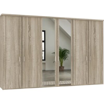 WIEMANN Bern Kleiderschrank - 6 Einlegeböden, 3 Kleiderstangen, 6 Türen - Made in Germany WIEMANN Bern Kleiderschrank - 6 Einlegeböden, 3 Kleiderstangen, 6 Türen - Made in Germany