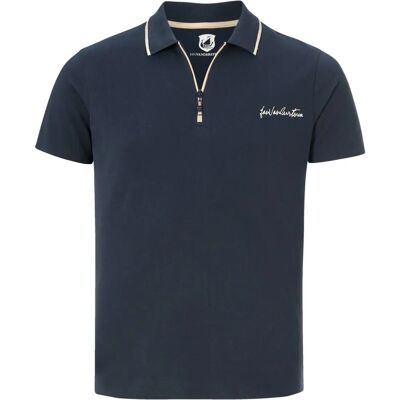 POLO JOHAR Bleu Foncé de JAN VANDERSTORM - Style Décontracté - Publicité POLO JOHAR Bleu Foncé de JAN VANDERSTORM - Style Décontracté - Publicité