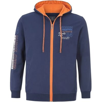 Jan Vanderstorm RODERICH Kapuzensweatjacke 4XL - Sweatjacke Jan Vanderstorm RODERICH Kapuzensweatjacke 4XL - Sweatjacke