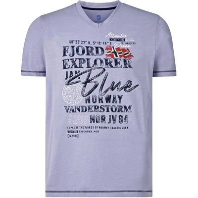 JAN VANDERSTORM NORDGER Lässiges Baumwolle V-Ausschnitt T-Shirt JAN VANDERSTORM NORDGER Lässiges Baumwolle V-Ausschnitt T-Shirt