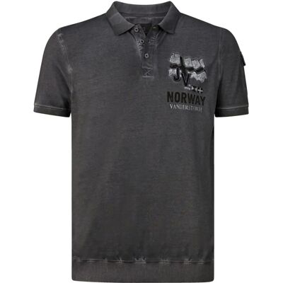 JAN VANDERSTORM ALSING Poloshirt - Herren, Baumwolle, Komfort, Grau JAN VANDERSTORM ALSING Poloshirt - Herren, Baumwolle, Komfort, Grau