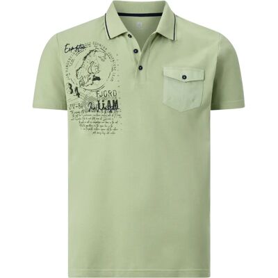 JAN VANDERSTORM FJODOR Poloshirt mit Nordischem Aufdruck - Herren JAN VANDERSTORM FJODOR Poloshirt mit Nordischem Aufdruck - Herren