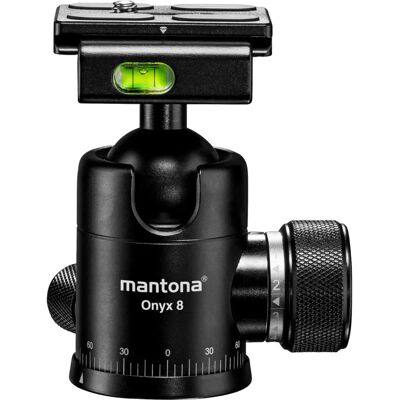 Mantona Onyx 8 Kugelkopf - Hochwertiges Aluminium, 8kg Tragkraft Mantona Onyx 8 Kugelkopf - Hochwertiges Aluminium, 8kg Tragkraft