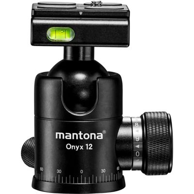 Tête sphérique Mantona Onyx - Charge 12 kg - Panorama 360° - Noir Tête sphérique Mantona Onyx - Charge 12 kg - Panorama 360° - Noir
