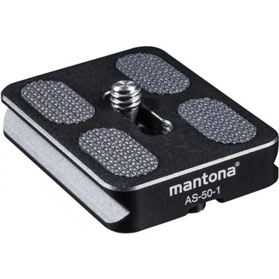 Mantona AS-50-1 Plaque de dégagement rapide - Compatible Arca-Swiss Mantona AS-50-1 Plaque de dégagement rapide - Compatible Arca-Swiss