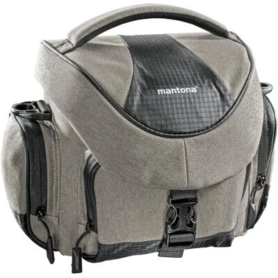 mantona Premium Kameratasche Taupe - Hochwertig, Verstellbar, Wetterfest mantona Premium Kameratasche Taupe - Hochwertig, Verstellbar, Wetterfest