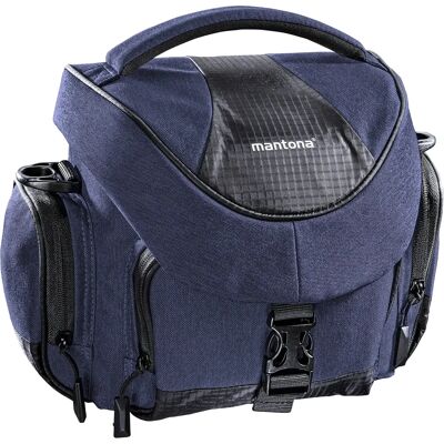 mantona Kameratasche - Blau - Schutz, Verstellbar, Langlebig mantona Kameratasche - Blau - Schutz, Verstellbar, Langlebig